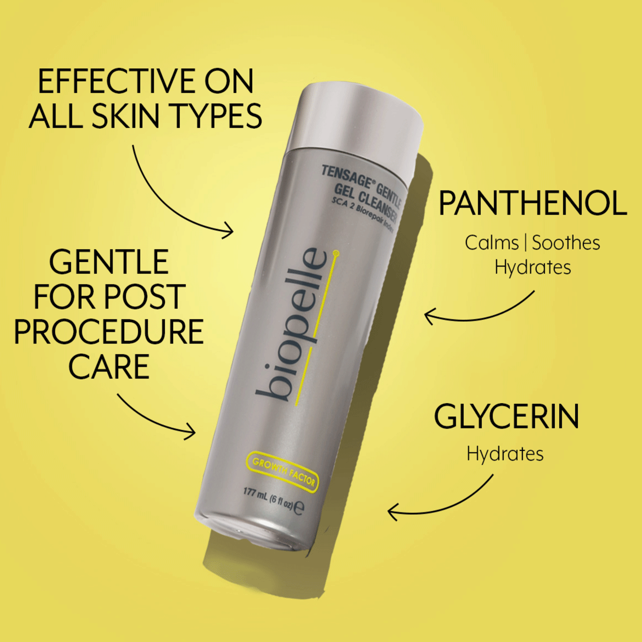 Biopelle Tensage Gentle Gel Cleanser Information