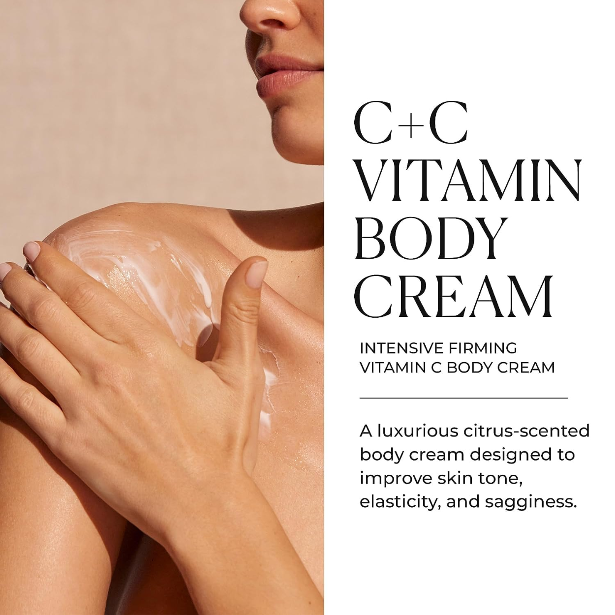 C+C Vitamin Body Cream Infographic Image