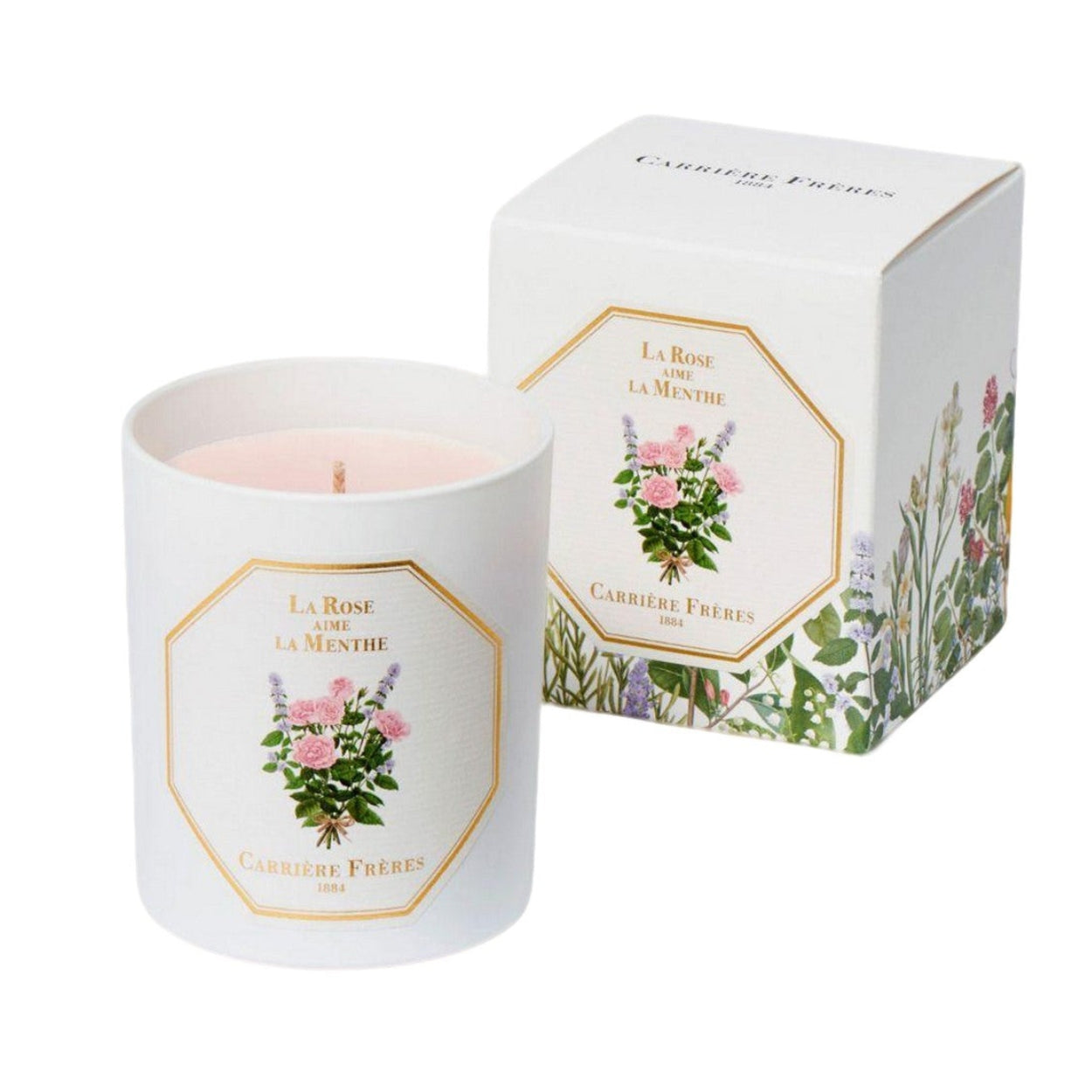 Carriere_Freres_La_Rose_aime_la_Menthe_Candle Hero image