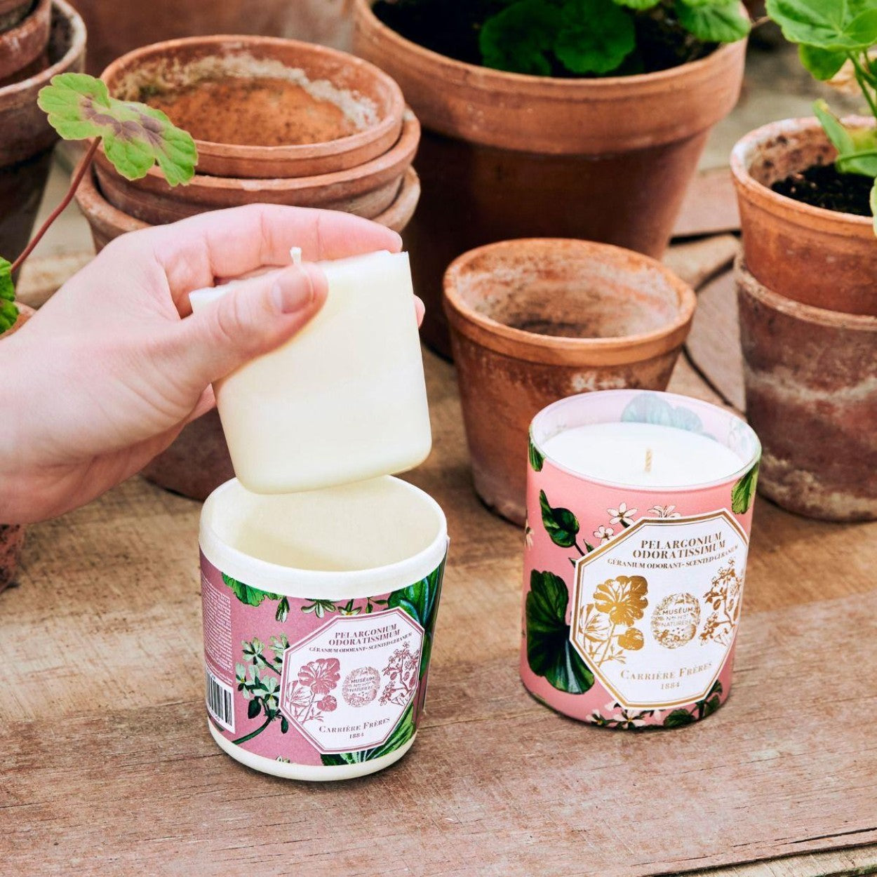 Carriere Freres Refill for Geranium Candle Lifestyle