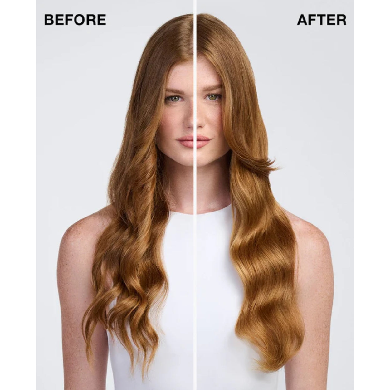 Good Behavior Flexible Anti Frizz Hairspray Before After Image
