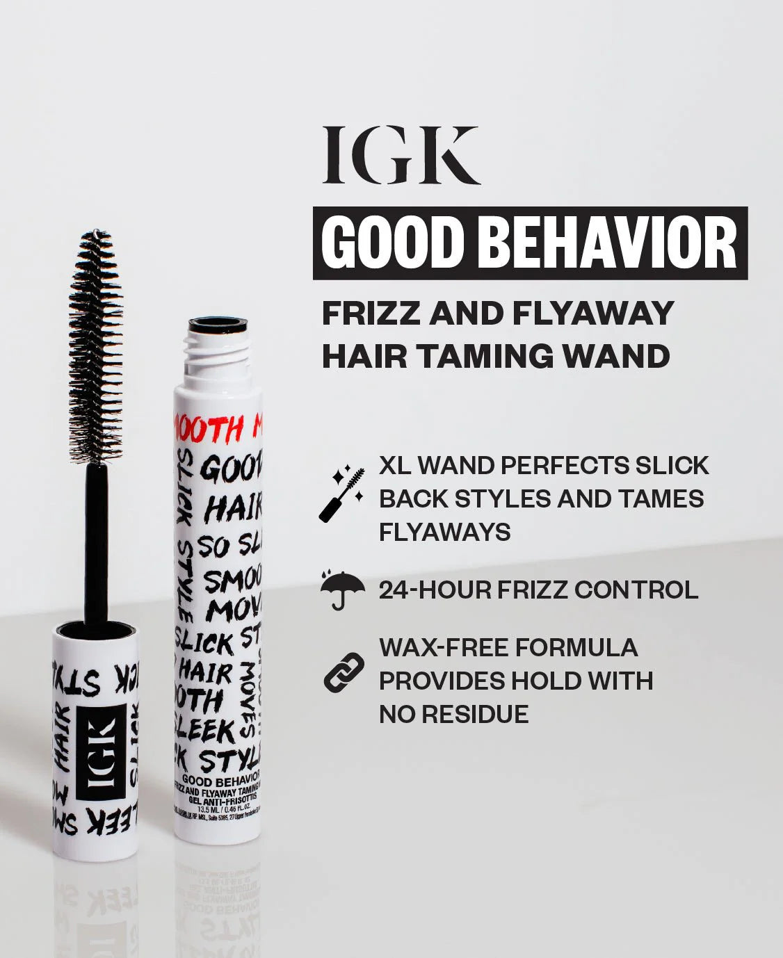 Good Behavior Frizz and Flyaway Lightweight Gel Hair Taming Wand features Image