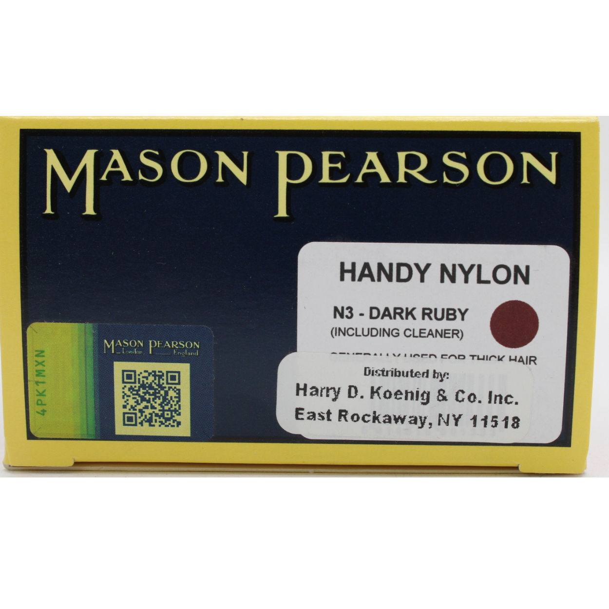Handy Nylon Hairbrush N3 Dark Ruby 2