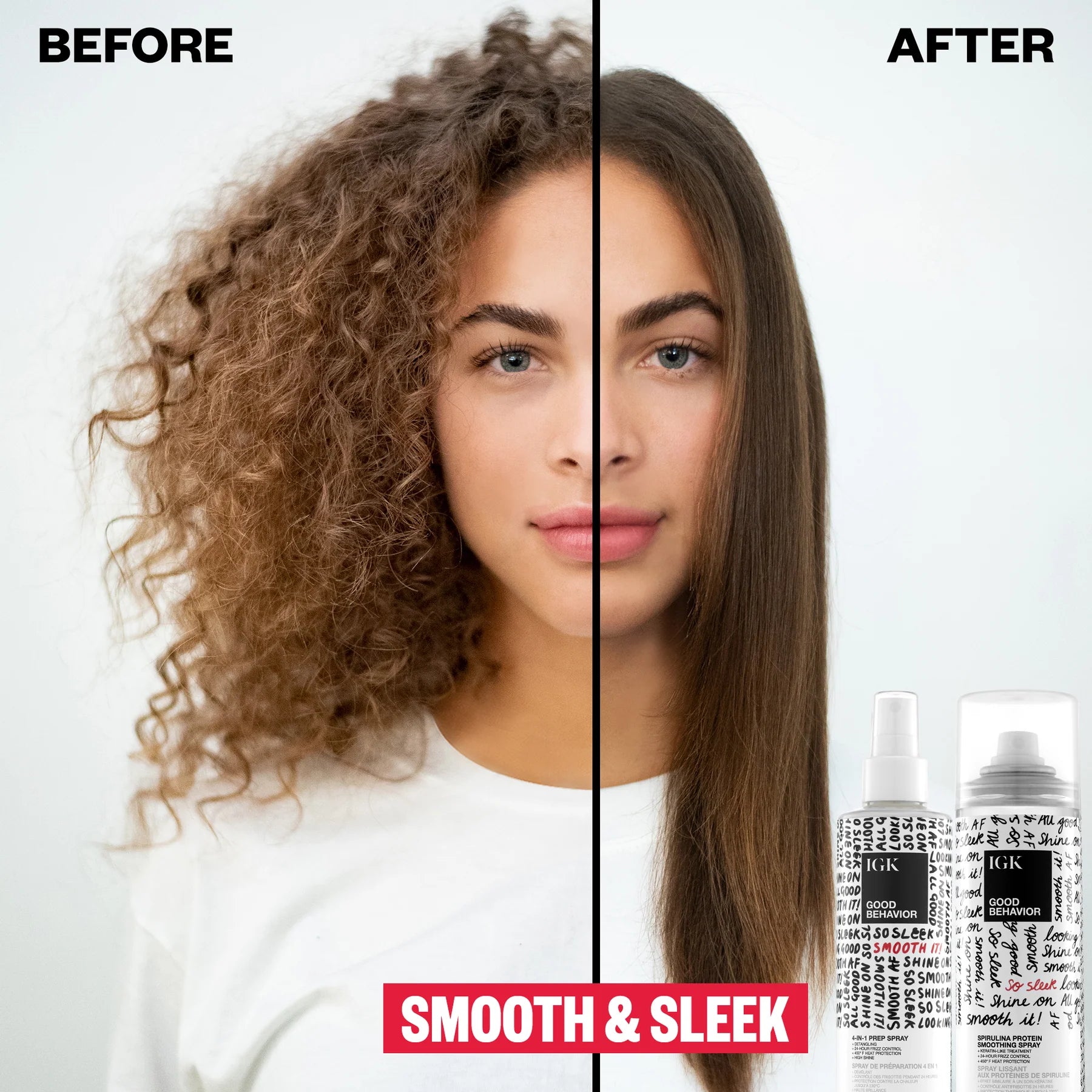 IGK Good Behavior 4 in 1 Prep Spray Results