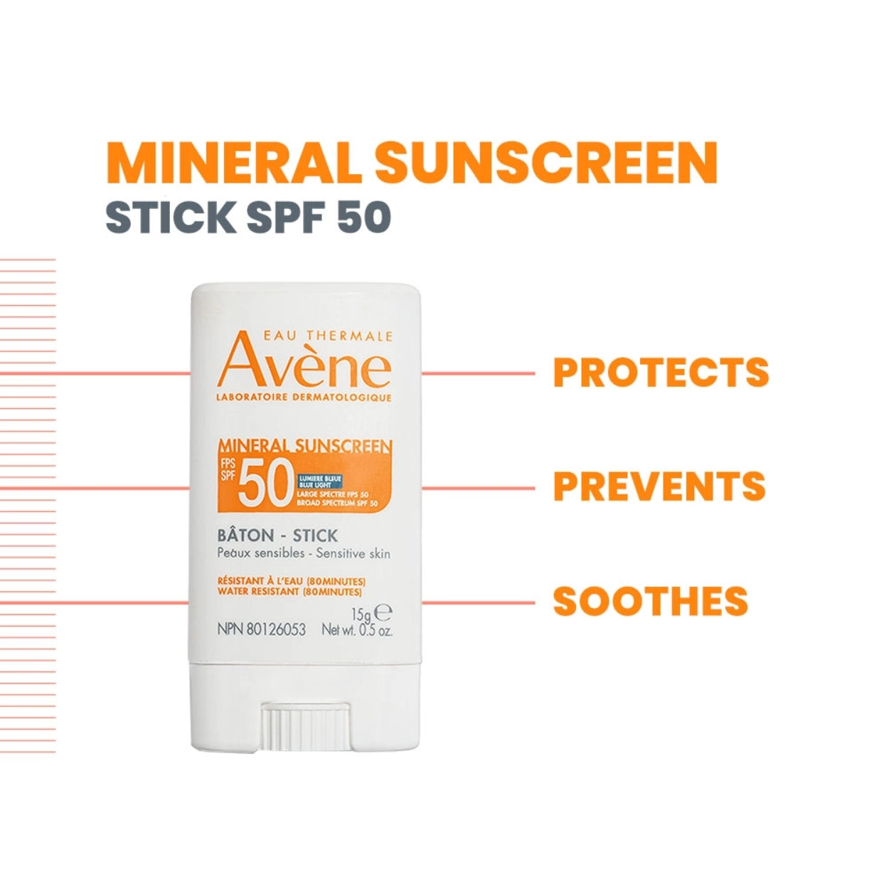 Mineral Sunscreen Balm Stick SPF 50 features Image