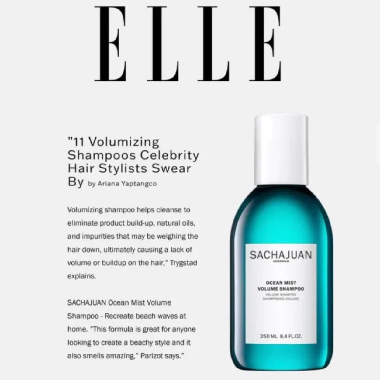 Ocean Mist Volume Shampoo Features Image