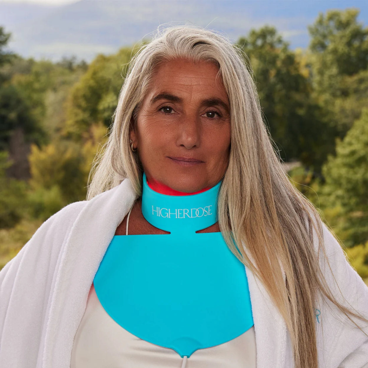 Red Light Neck Enhancer Model Image 2