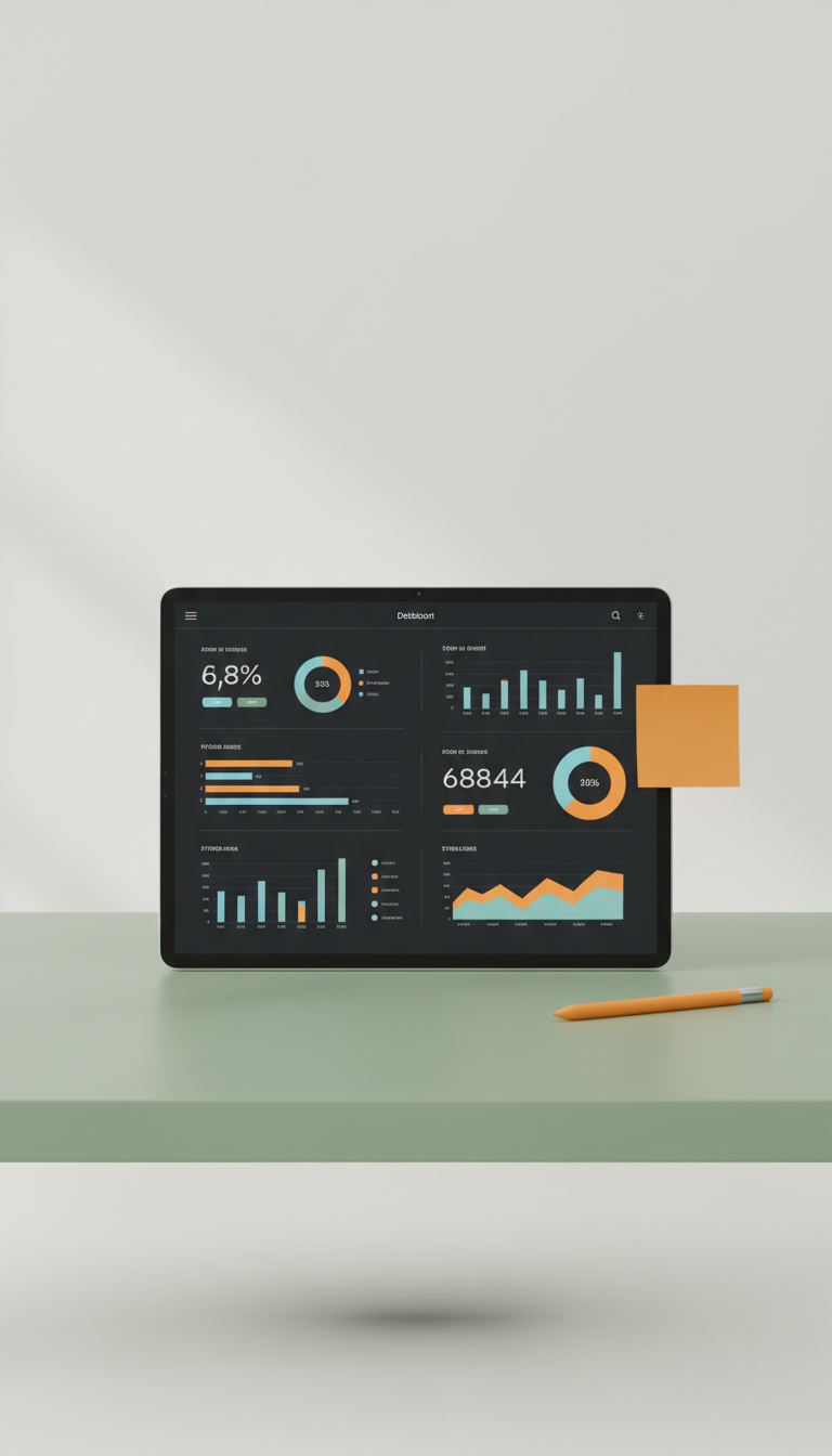 Digital Dashboard with Live Metrics