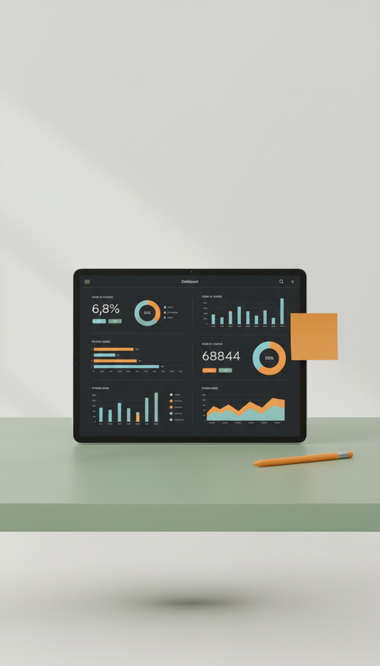 Digital Dashboard with Live Metrics