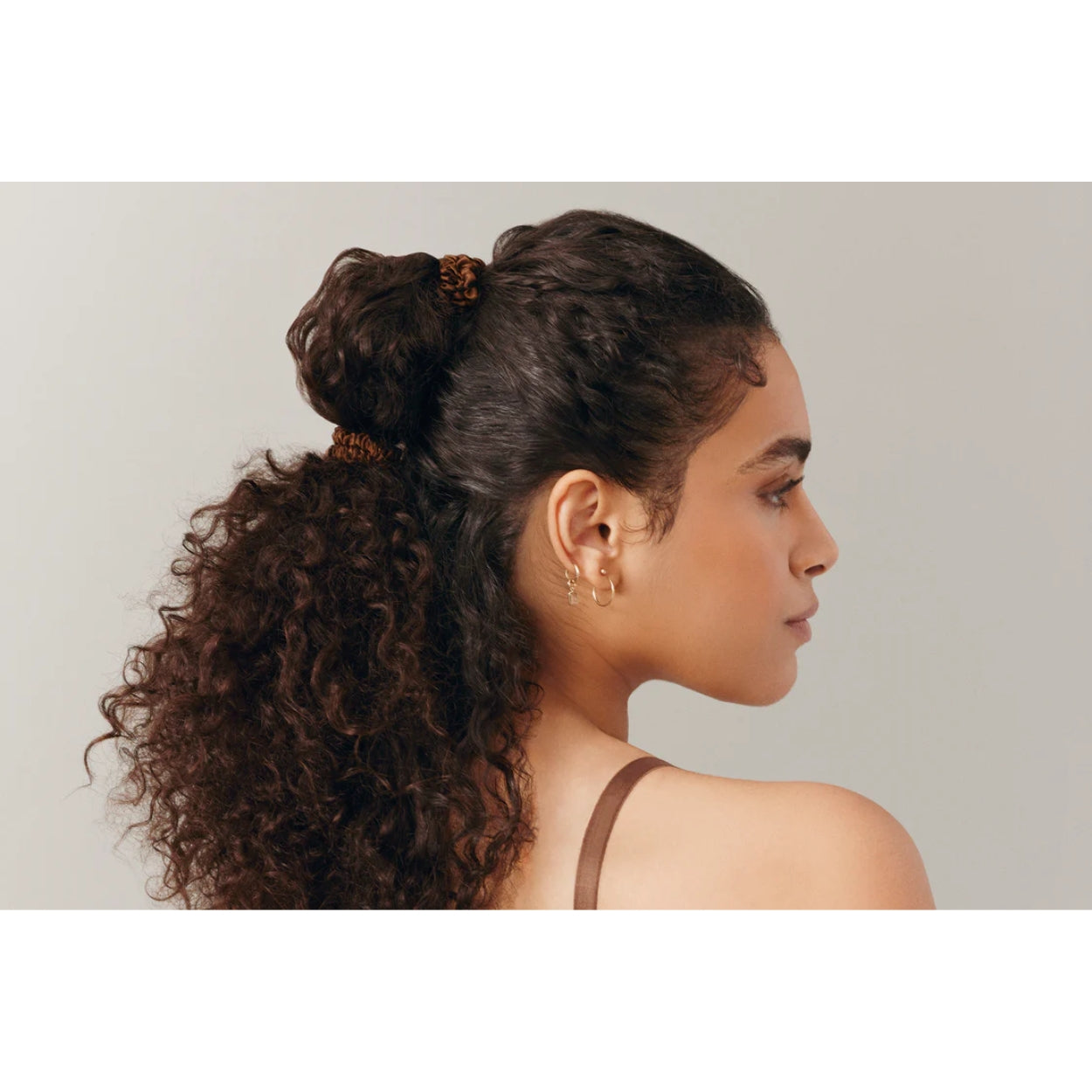 Back to Basics Dark Brown Skinny Scrunchies Lifestyle Image