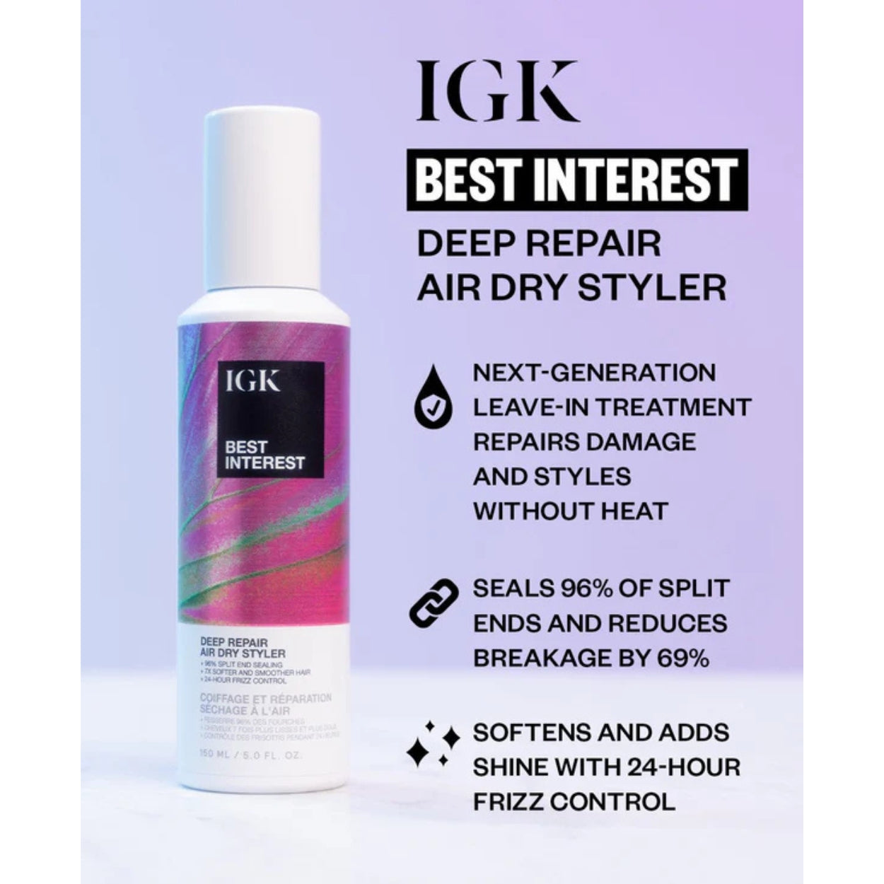 Best Interest Deep Repair Air Dry Styler features