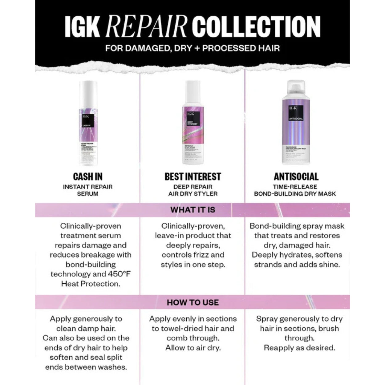 Best Interest Deep Repair Air Dry Styler features 3