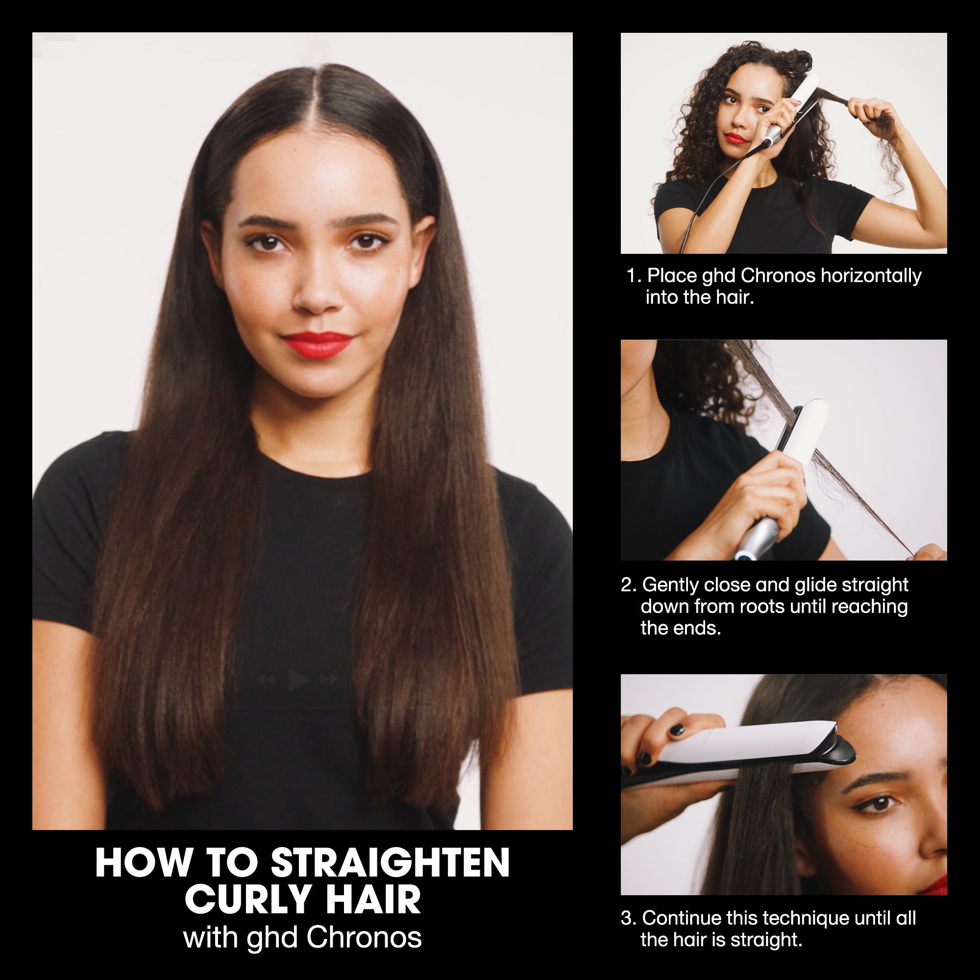 Chronos Hair Straightener in White