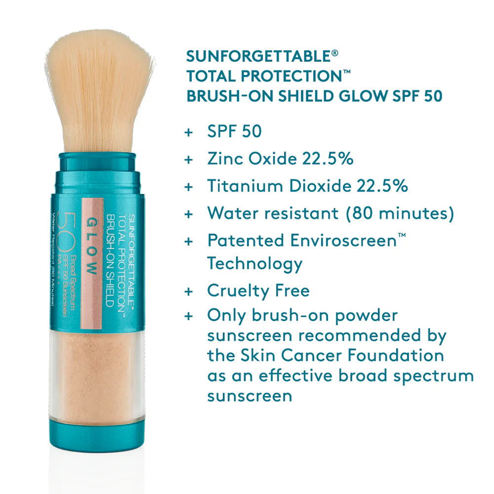 Colorescience Sunforgettable Total Protection Brush-On Shield Glow SPF 50 Information