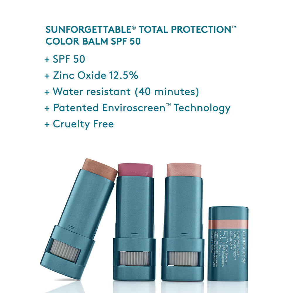 Colorscience Sunforgettable Total Protection Color Balm SPF 50 Information