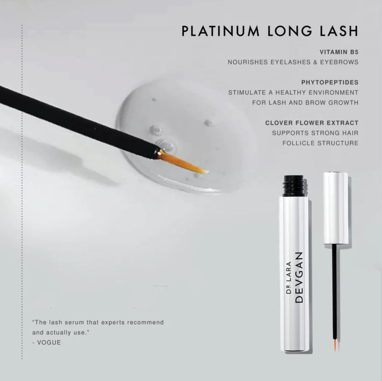 Dr. Lara Devgan Platinum Long Lash Information
