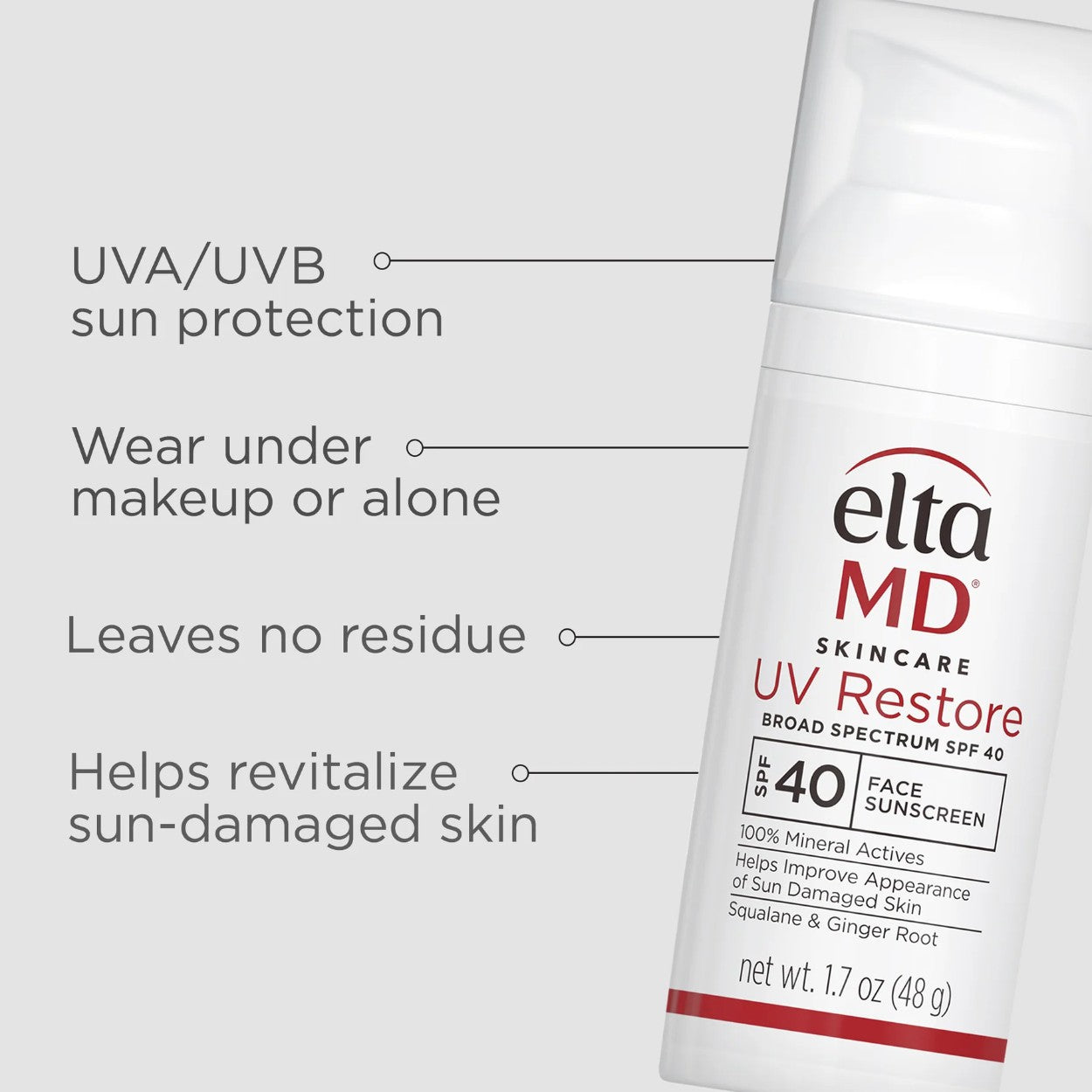 EltaMD UV Restore Broad-Spectrum SPF 40 Benefits
