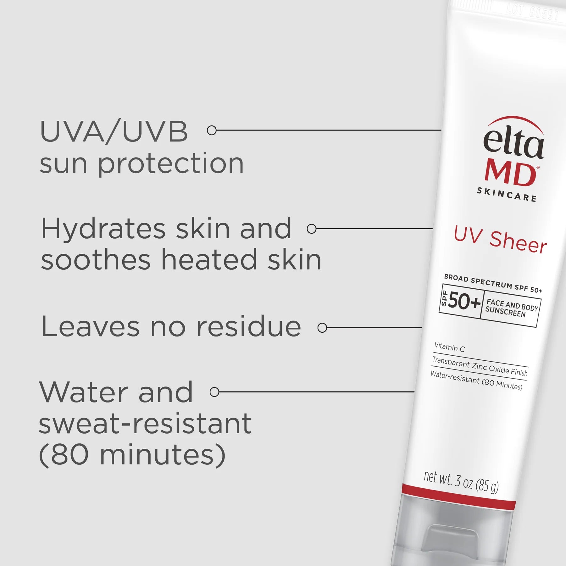 EltaMD UV Sheer Broad-Spectrum SPF 50+ Benefits