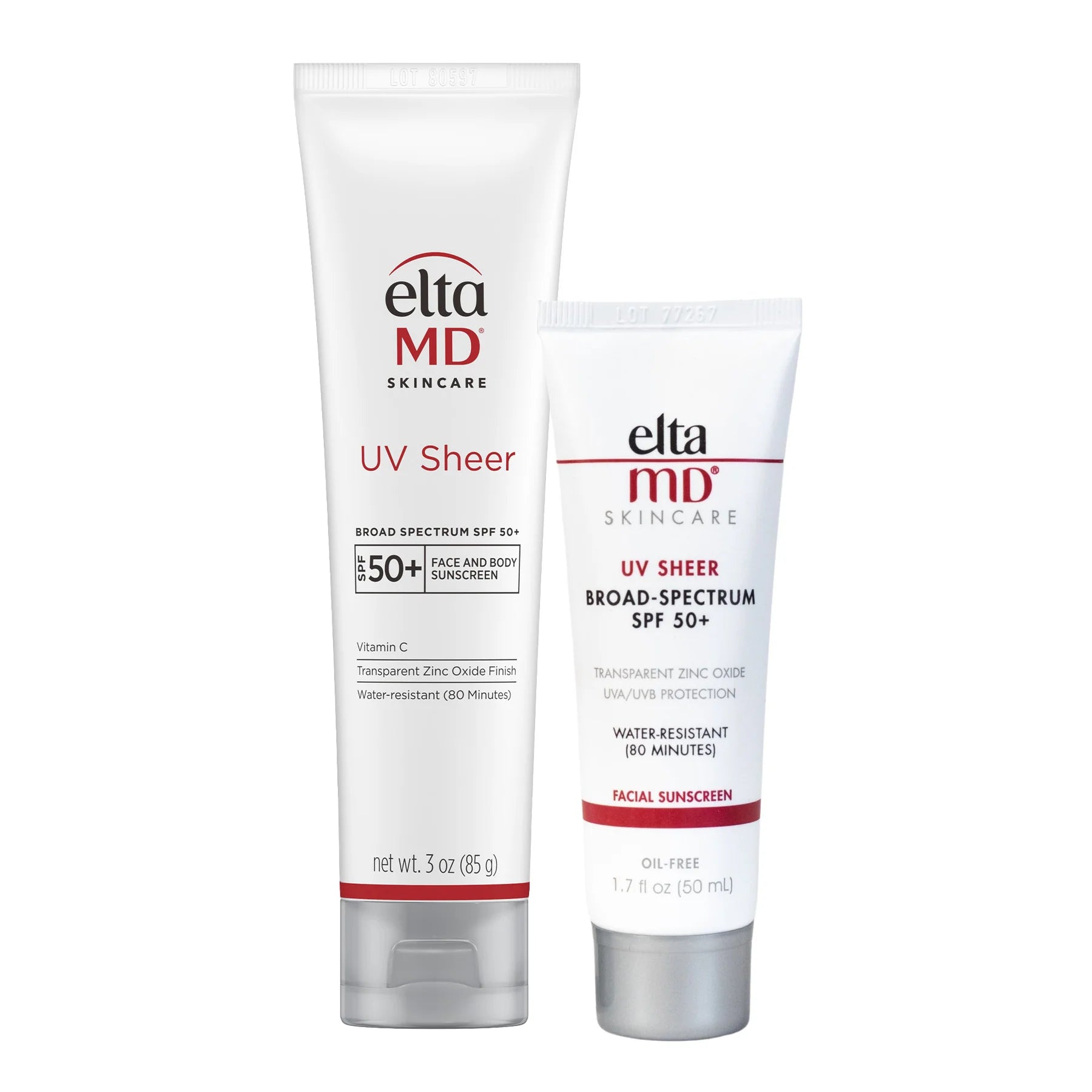 EltaMD UV Sheer Broad-Spectrum SPF 50+
 Size Comparison