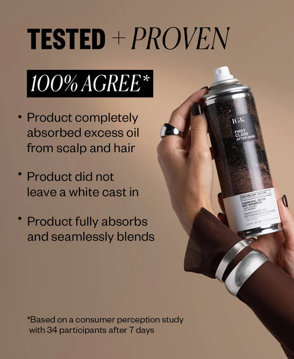 First Class After Dark Tinted Charcoal Detox Dry Shampoo Infographic Image 2