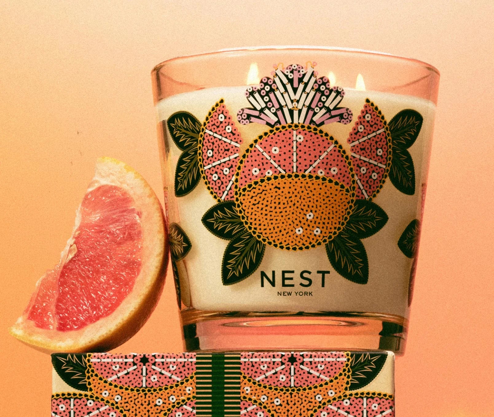 Grapefruit Candle 47.3 oz Lifestyle Image