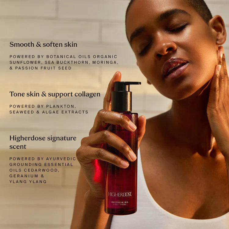 Supercharge Copper Body Brush + Oxytocin Oil Duo