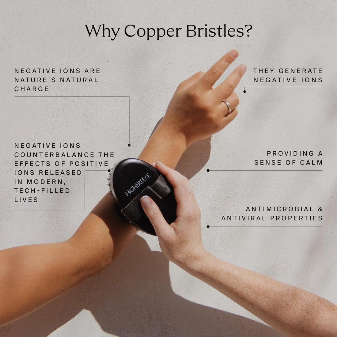 Supercharge Copper Body Brush + Oxytocin Oil Duo