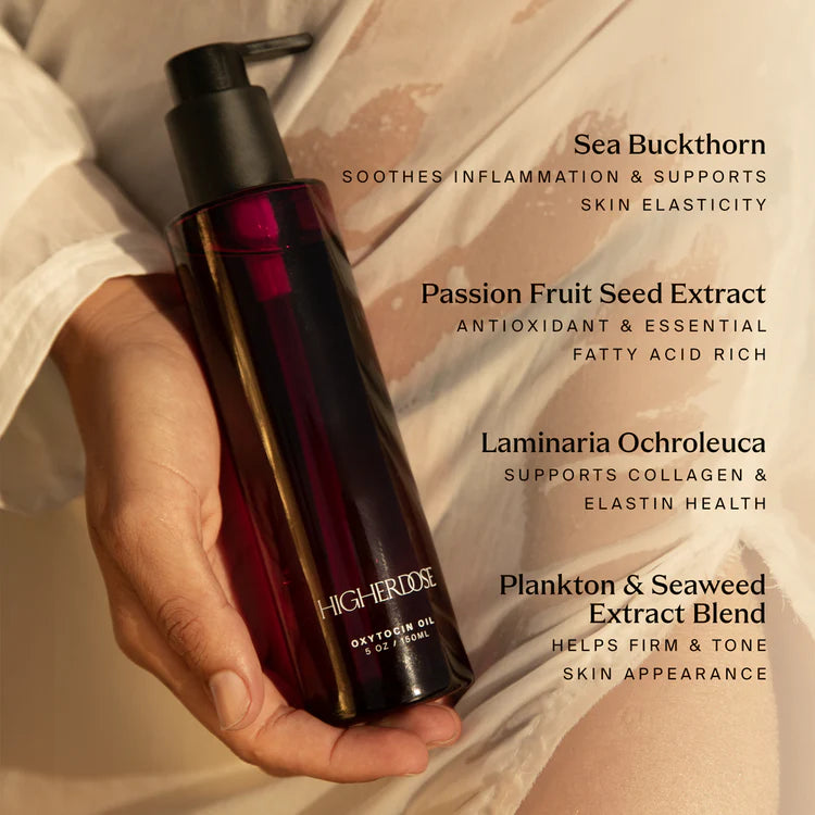 Supercharge Copper Body Brush + Oxytocin Oil Duo