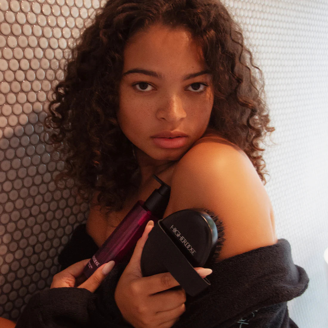 Supercharge Copper Body Brush + Oxytocin Oil Duo