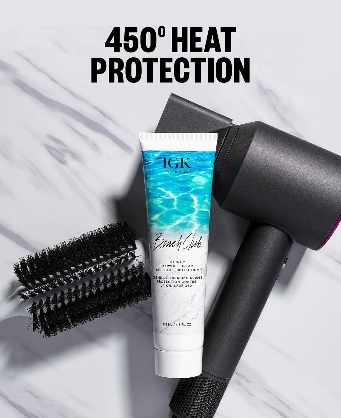 IGK Beach Club Blowout Cream Heat Protection