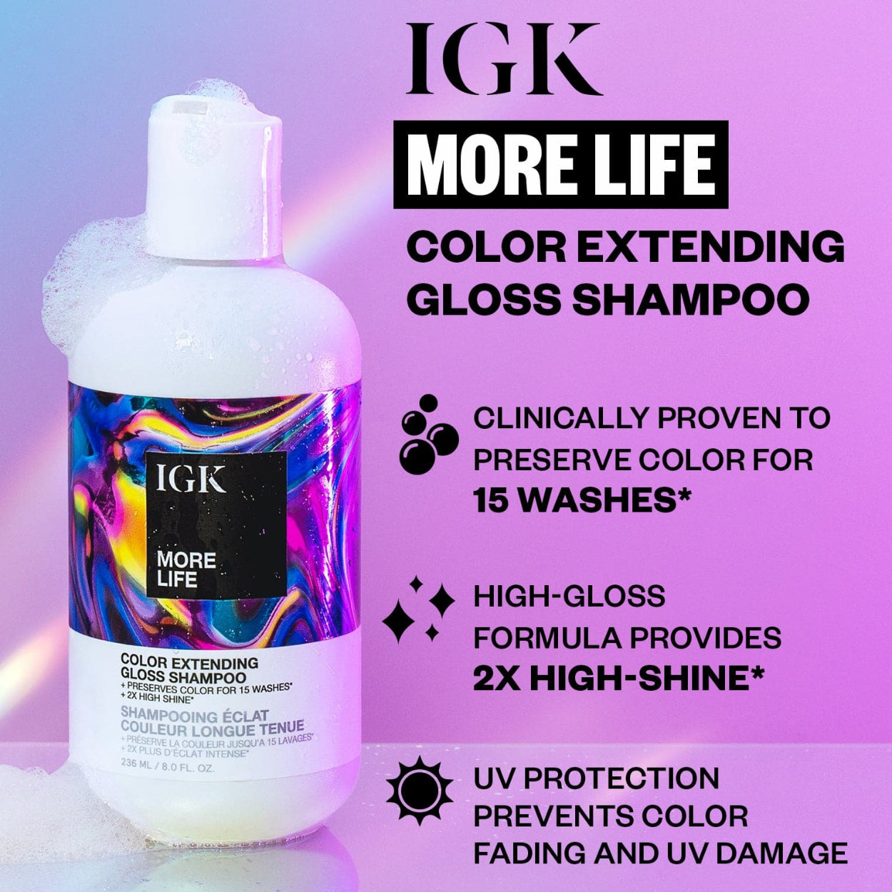 More Life Color Extending Gloss Shampoo Benefits