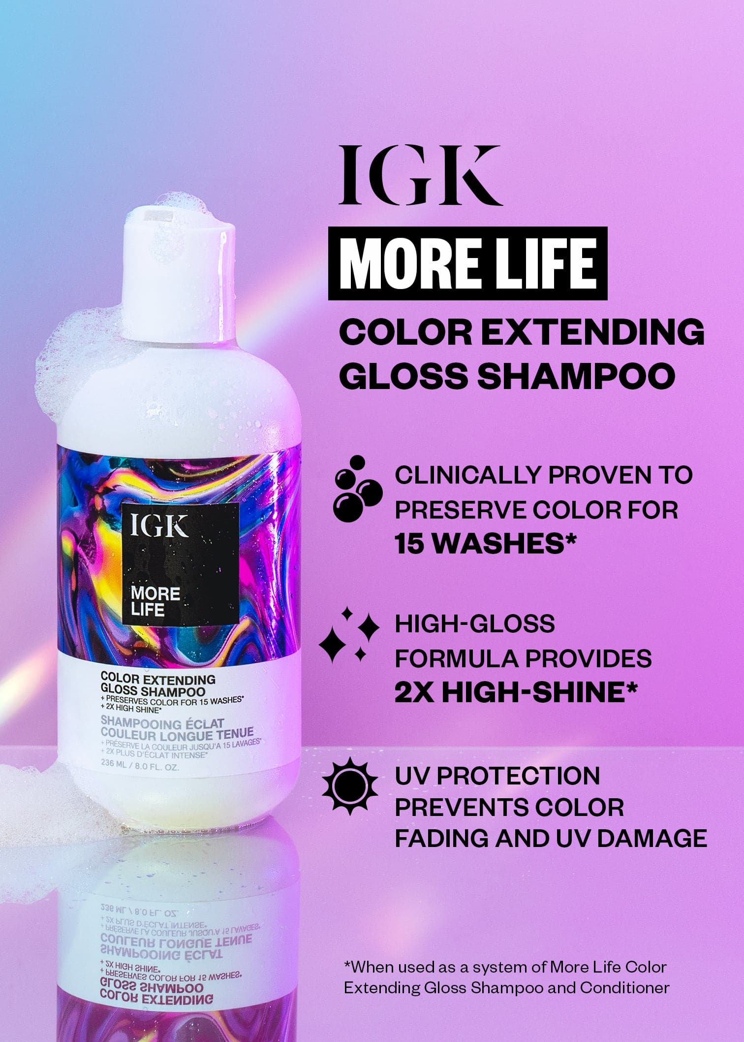 More Life Color Extending Gloss Shampoo Benefits
