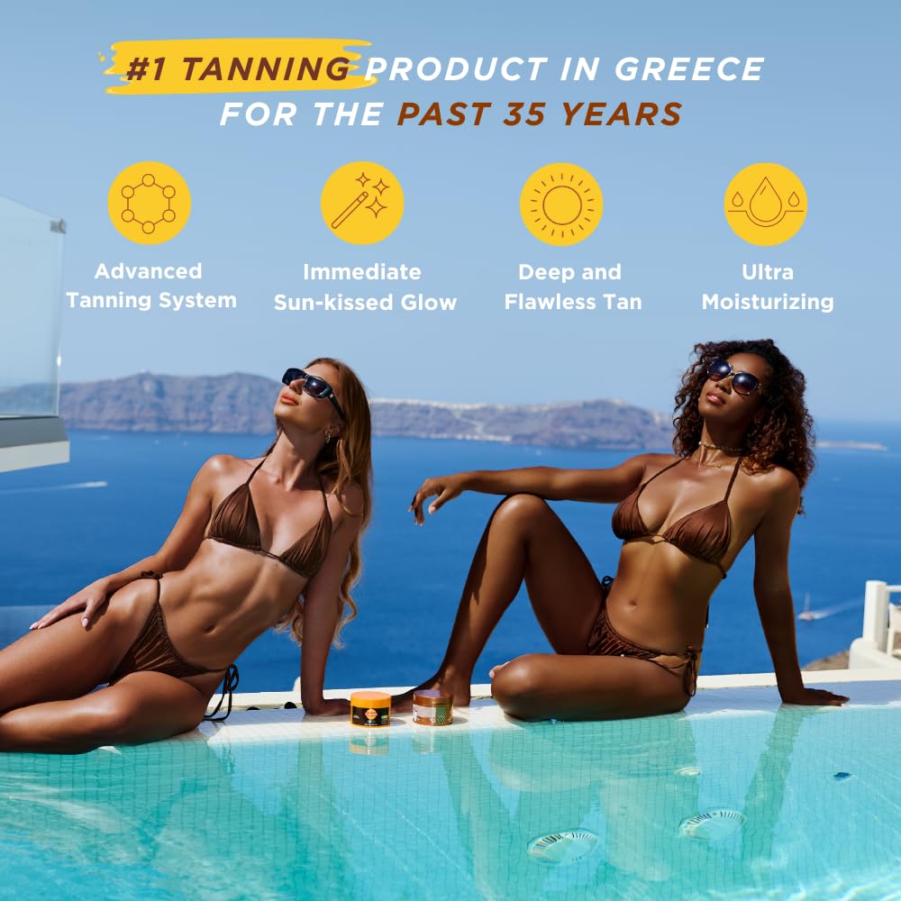 Mini Intensive + Gold Shimmer Tanning Gels Duo Set model Image 1