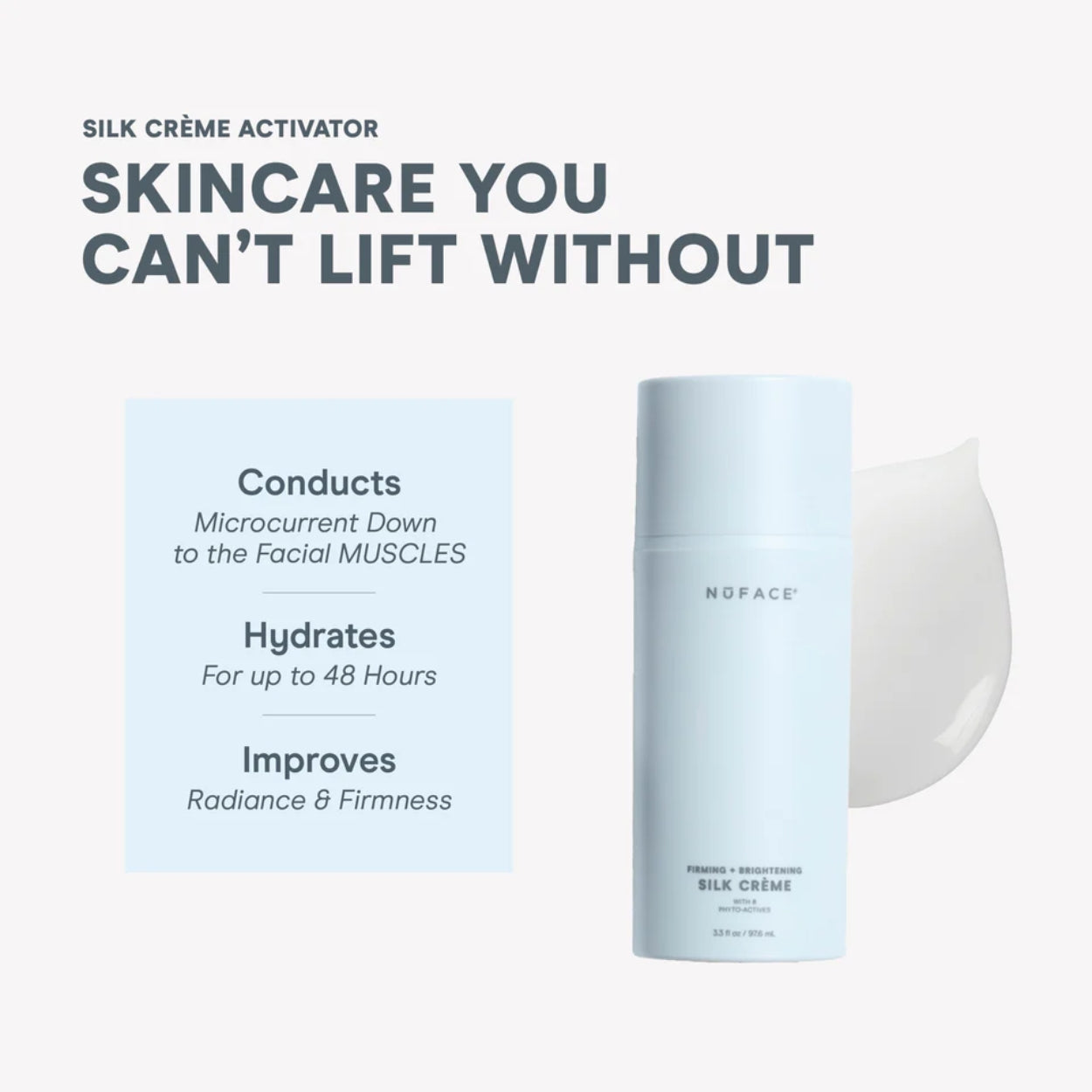 NuFace Silk Crème Activator - Firming & Brightening Feature Image