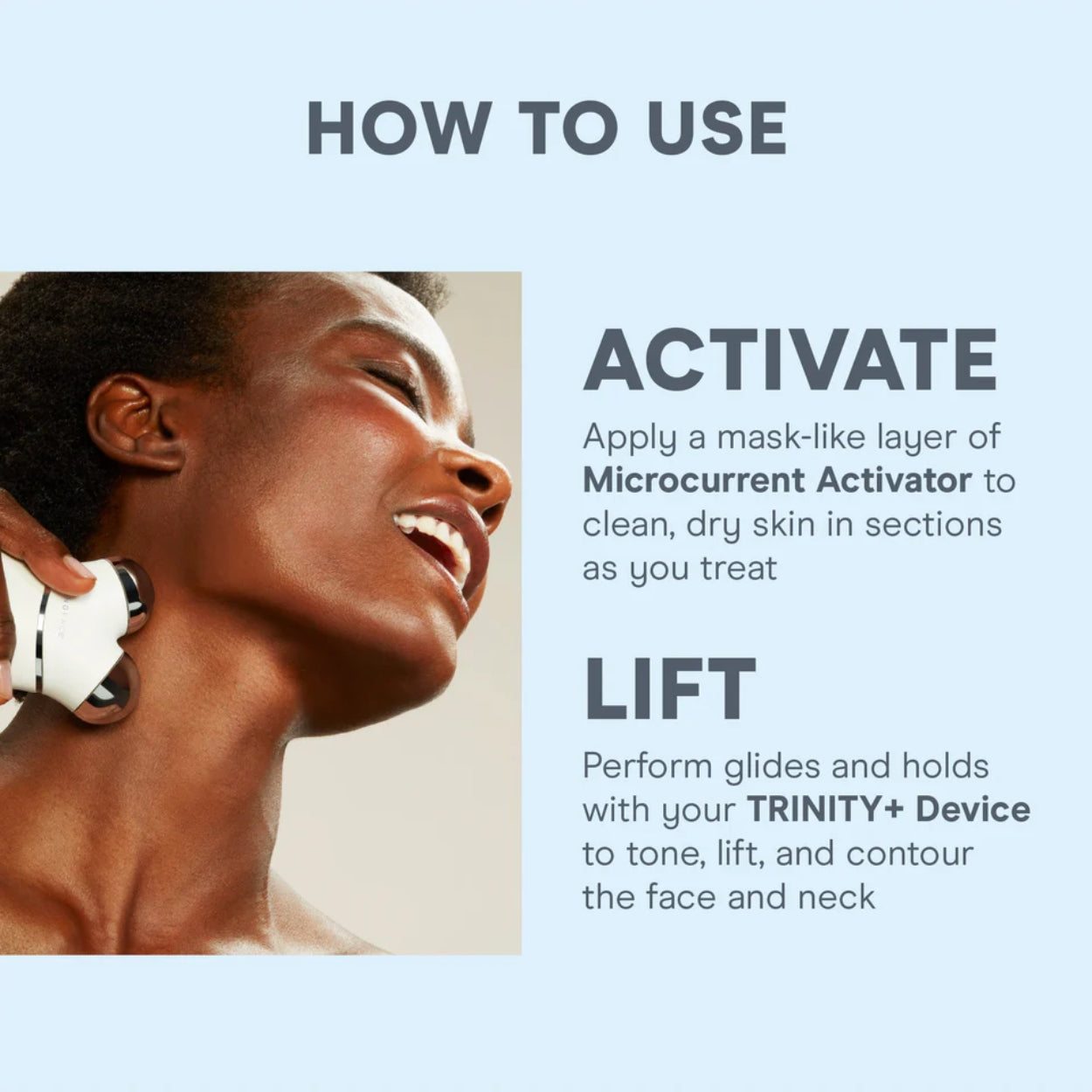 NuFace Silk Crème Activator - Firming & Brightening How to use Image 