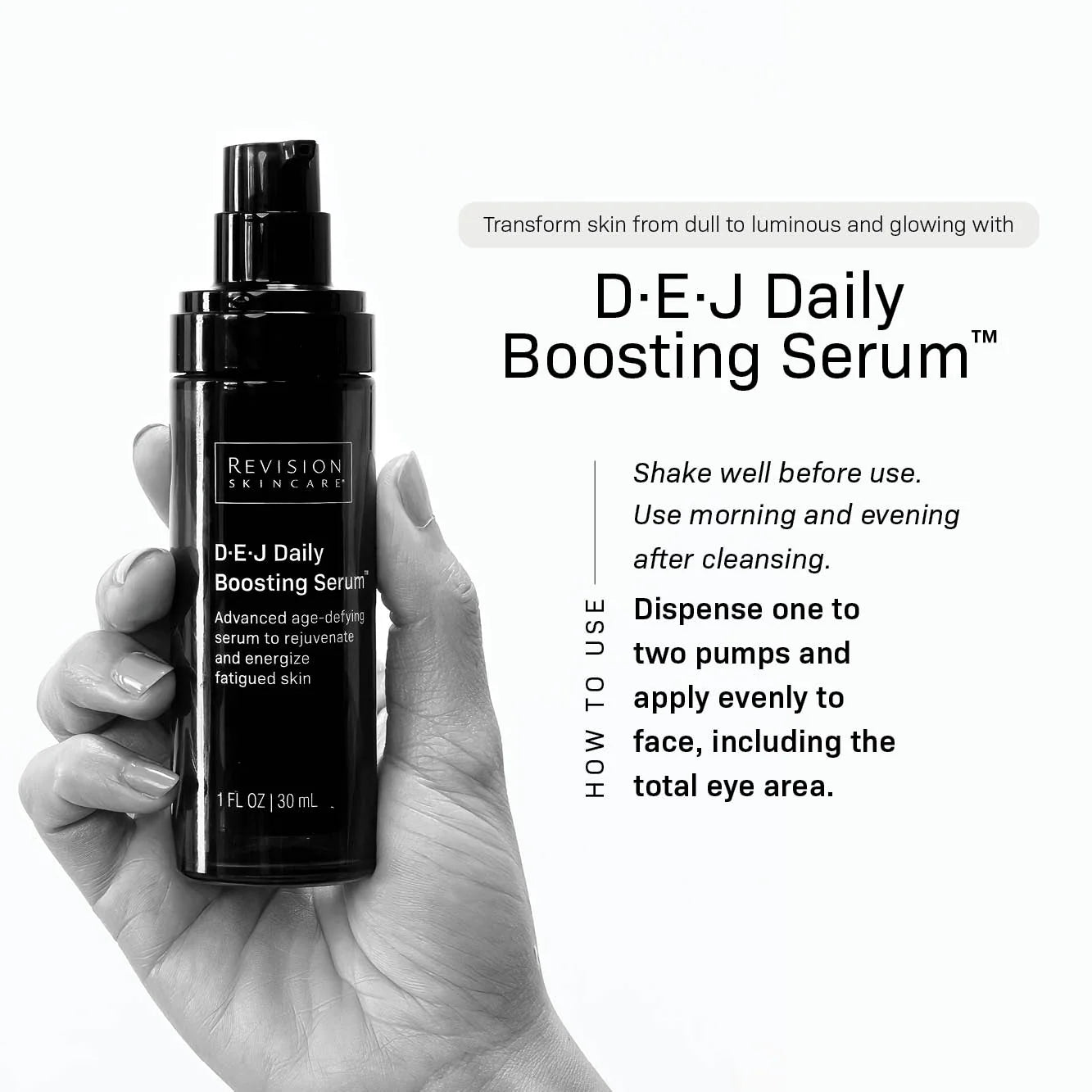 Revision Skincare DEJ Daily Boosting Serum How to Use