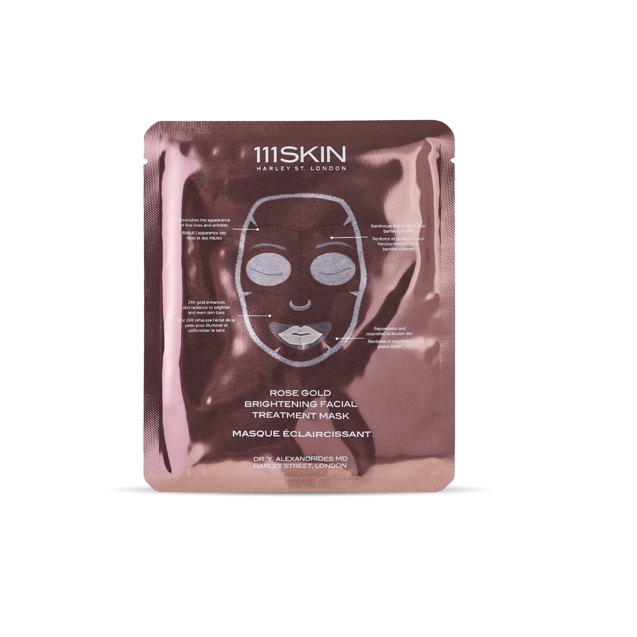 Rose Gold Brightening Facial Treatment Mask Hero Image1