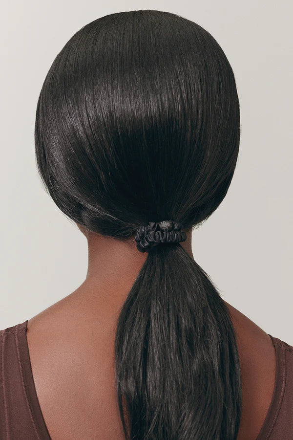 Back to Basics Black Skinny Scrunchies