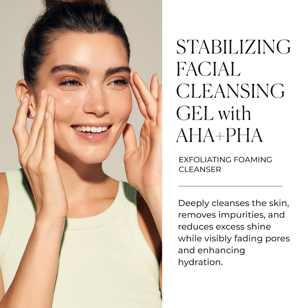Stabilizing Facial Cleansing Gel With AHA + PHA Benefits Image
