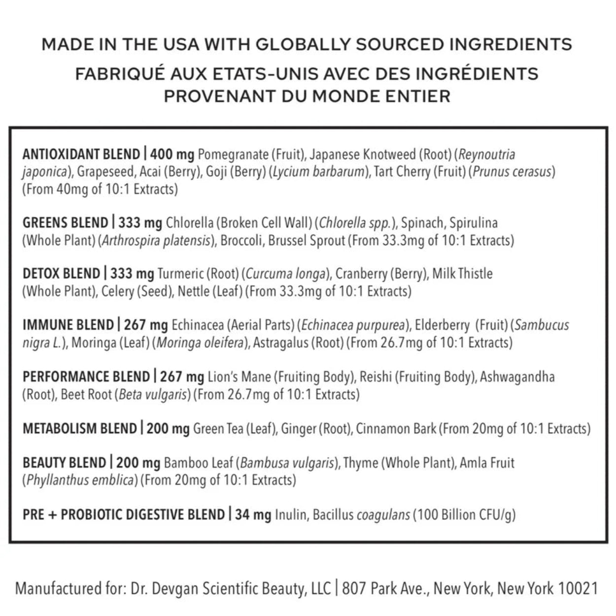 Super Green Complex Features Image