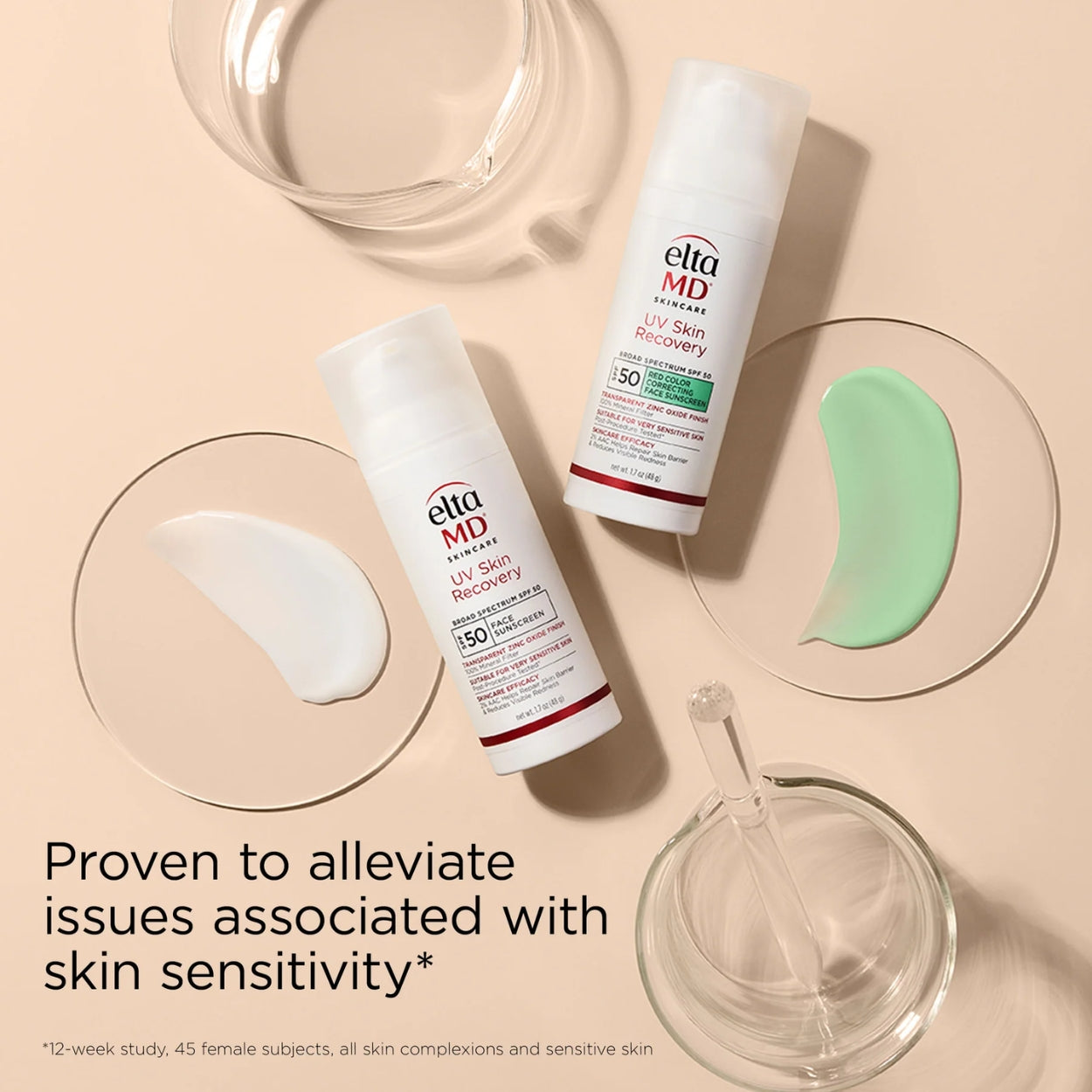 UV Skin Recovery Broad Spectrum SPF 50 Face Sunscreen Lifestyle Image 1