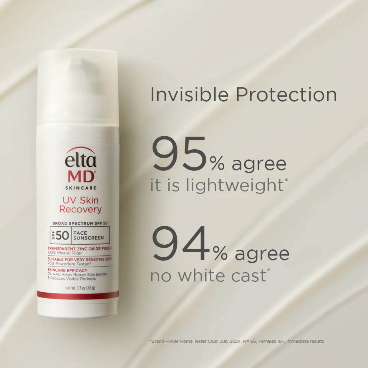 UV Skin Recovery Broad Spectrum SPF 50 Face Sunscreen Lifestyle Image 3