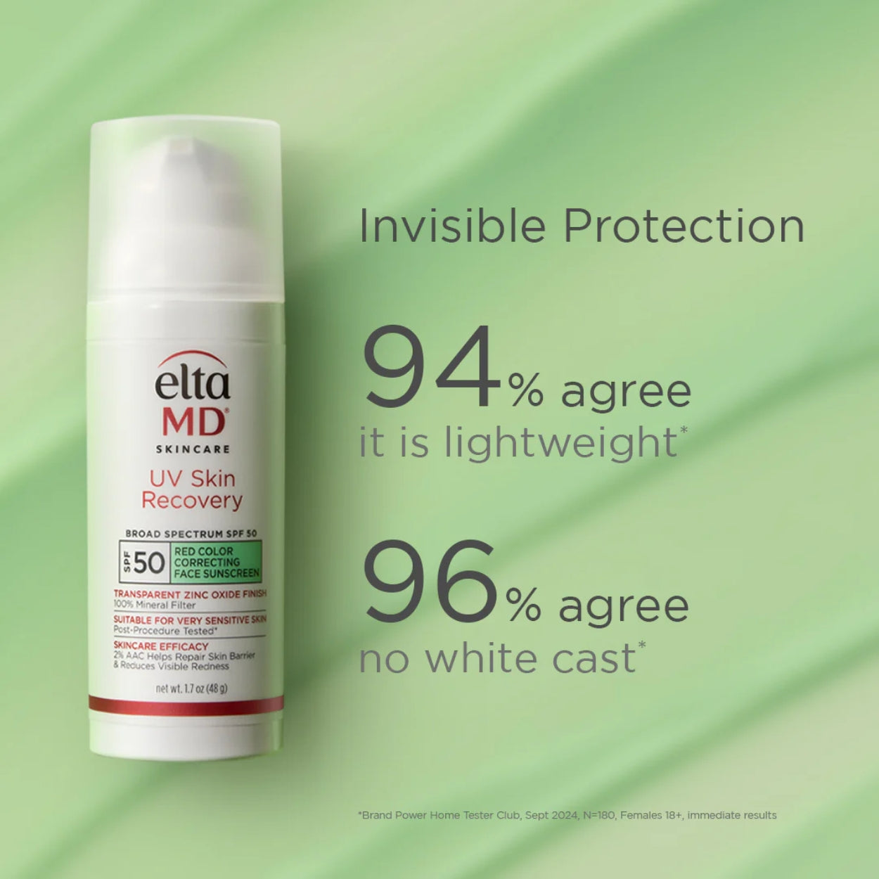 UV Skin Recovery Green Tint SPF 50 lifestyle Image 2