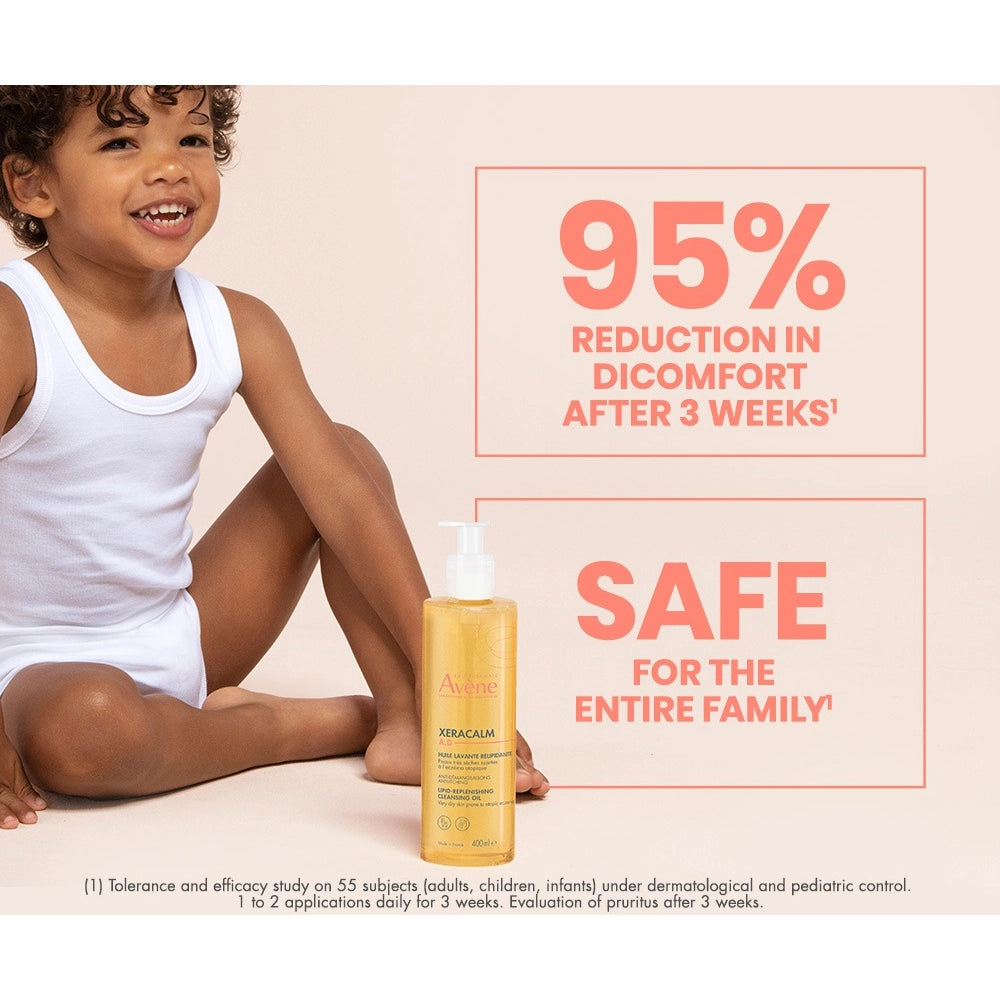 XeraCalm A.D Lipid-Replenishing Cleansing Oil features Image 2